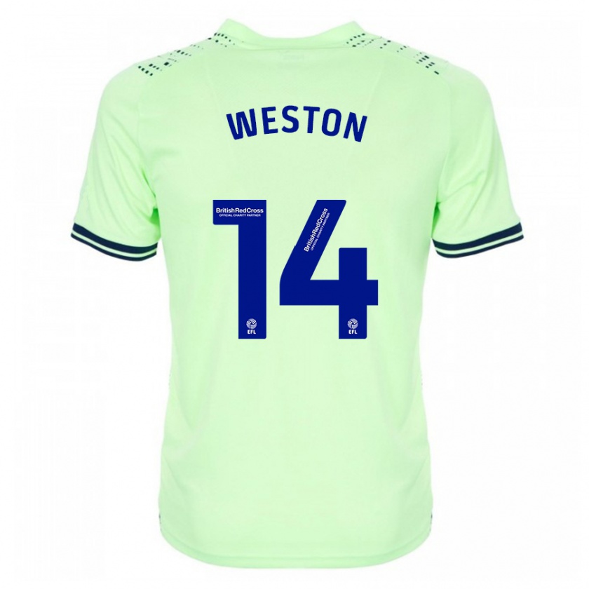 Kandiny Herren Steph Weston #14 Marine Auswärtstrikot Trikot 2023/24 T-Shirt
