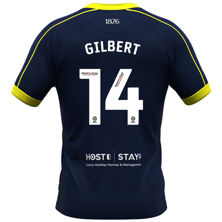 Kandiny Herren Alex Gilbert #14 Marine Auswärtstrikot Trikot 2023/24 T-Shirt