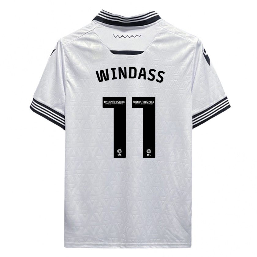 Kandiny Herren Josh Windass #11 Weiß Auswärtstrikot Trikot 2023/24 T-Shirt