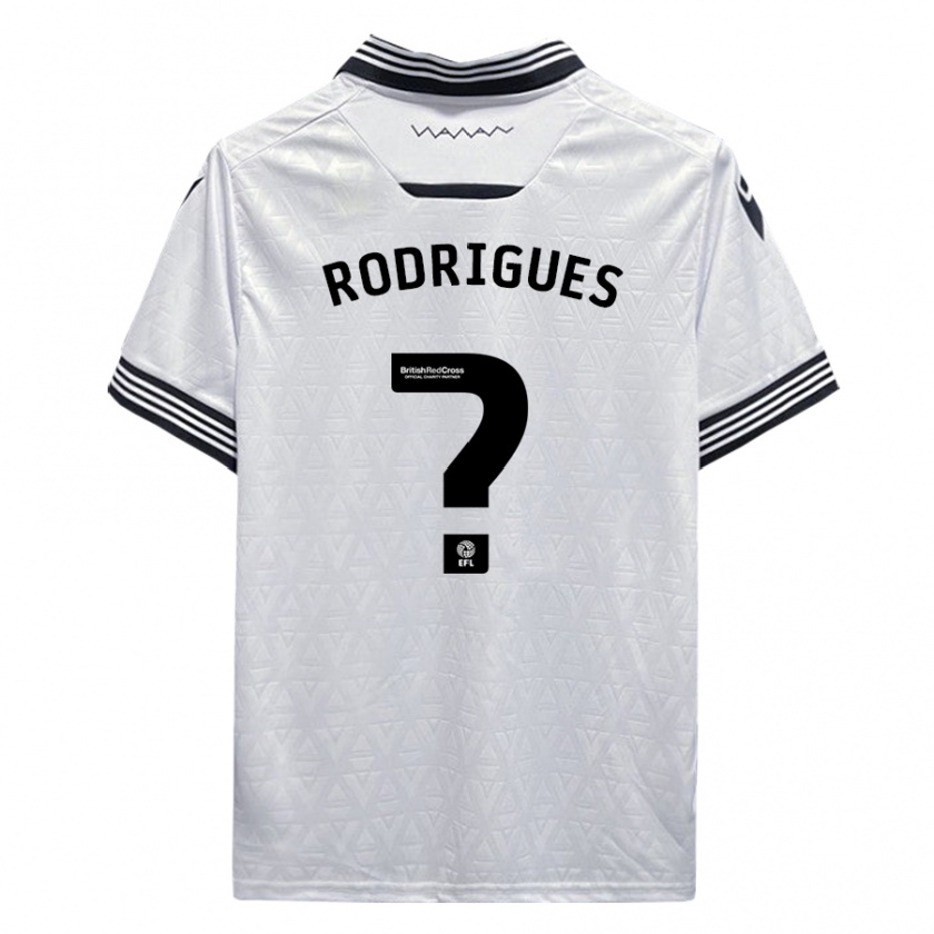 Kandiny Herren Carlos Rodrigues #0 Weiß Auswärtstrikot Trikot 2023/24 T-Shirt