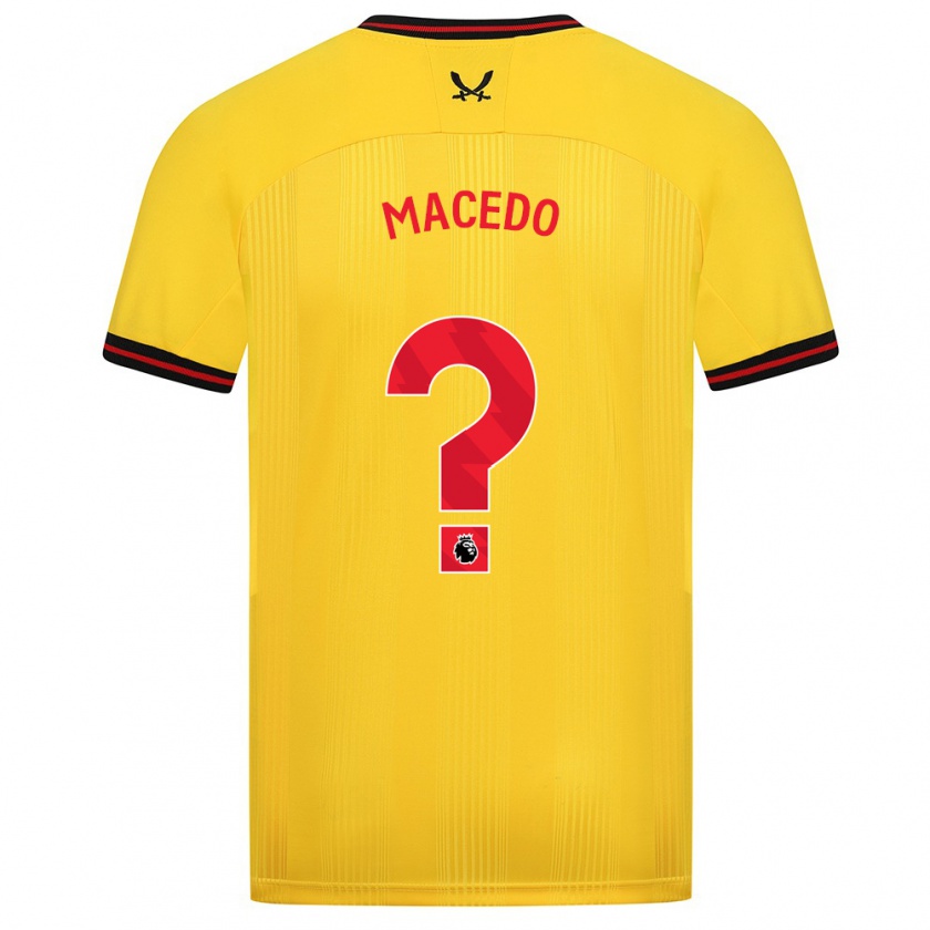 Kandiny Herren Fernando Macedo #0 Gelb Auswärtstrikot Trikot 2023/24 T-Shirt