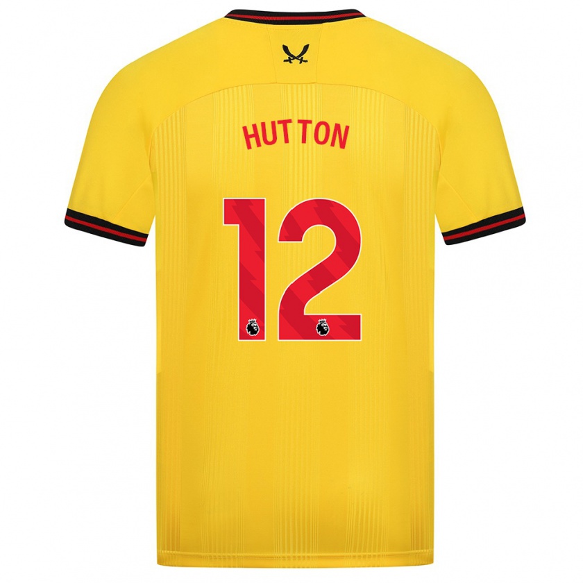 Kandiny Herren Jodie Hutton #12 Gelb Auswärtstrikot Trikot 2023/24 T-Shirt
