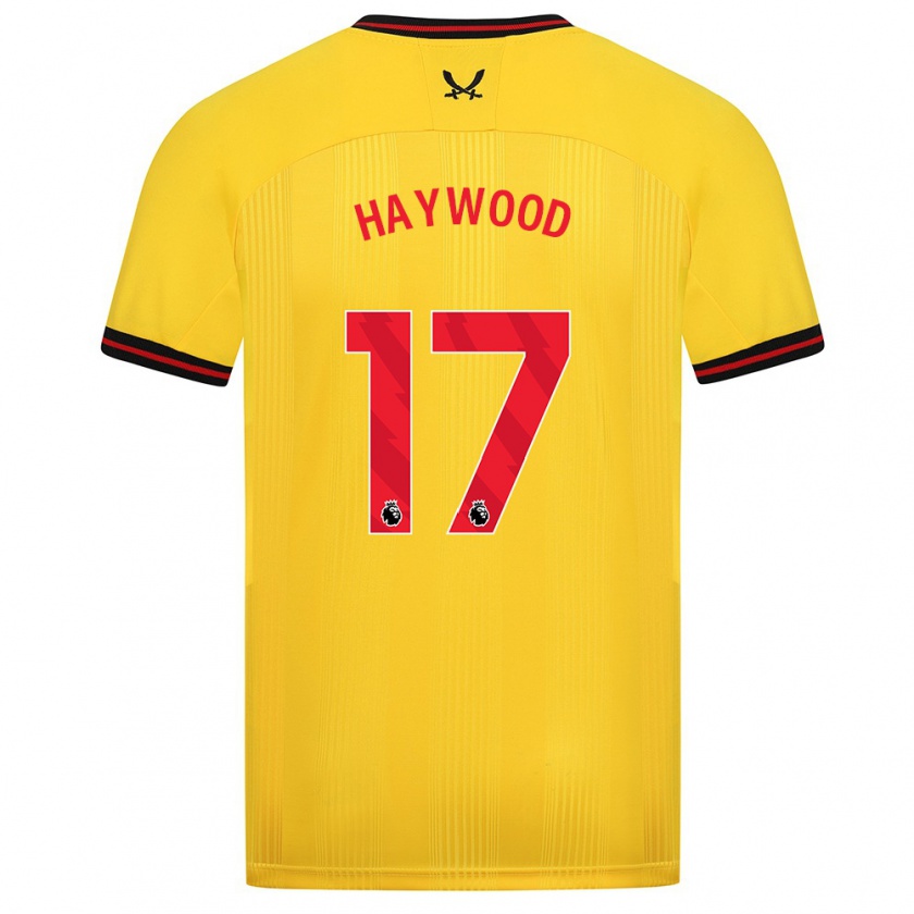Kandiny Herren Sophie Haywood #17 Gelb Auswärtstrikot Trikot 2023/24 T-Shirt