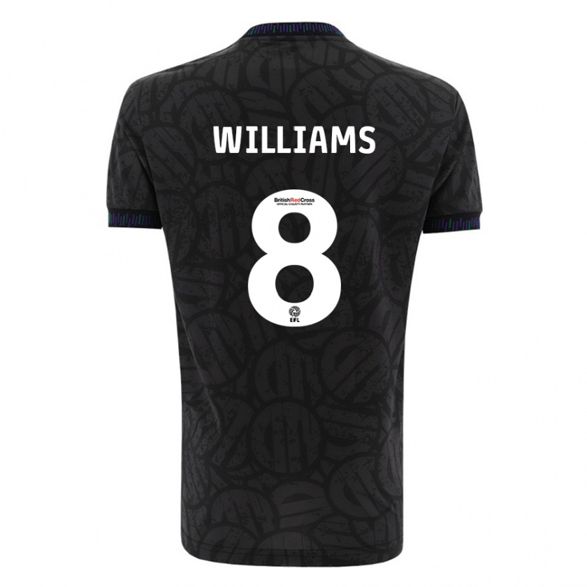Kandiny Herren Joe Williams #8 Schwarz Auswärtstrikot Trikot 2023/24 T-Shirt