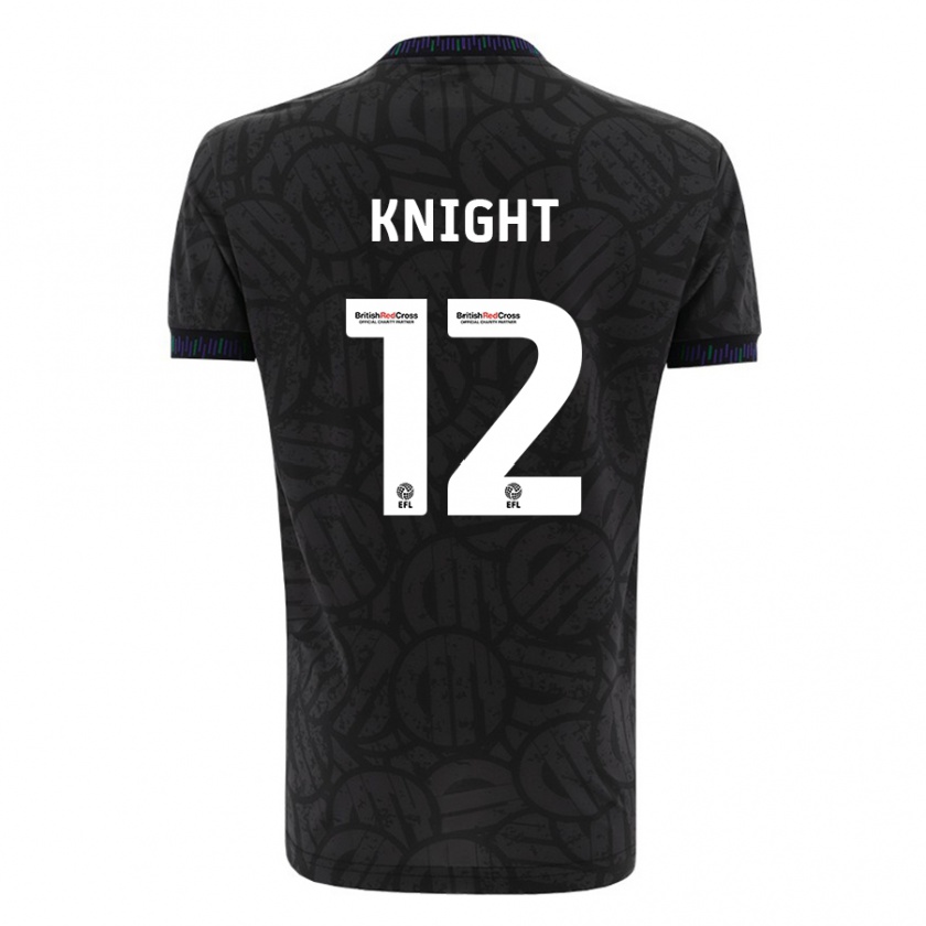 Kandiny Herren Jason Knight #12 Schwarz Auswärtstrikot Trikot 2023/24 T-Shirt