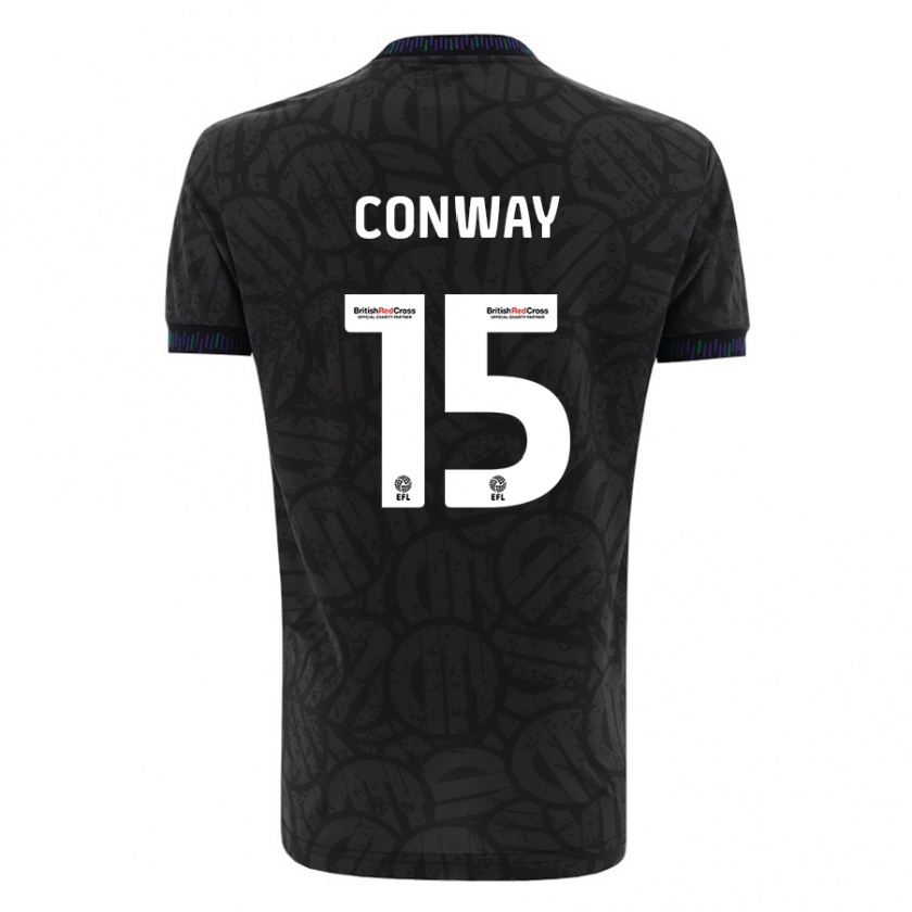 Kandiny Herren Tommy Conway #15 Schwarz Auswärtstrikot Trikot 2023/24 T-Shirt