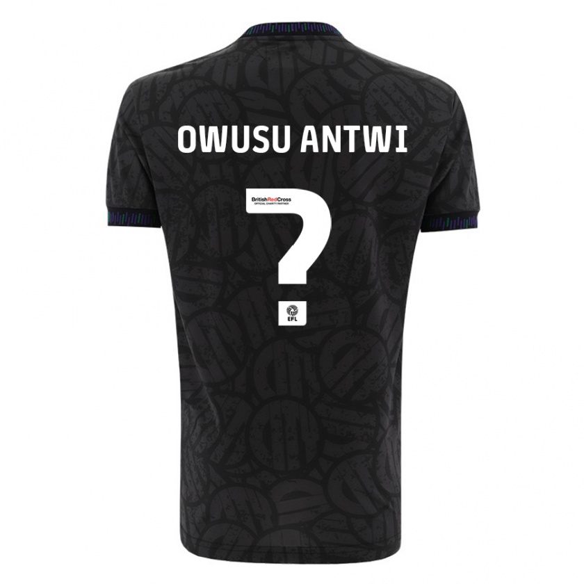 Kandiny Herren Filbert Owusu-Antwi #0 Schwarz Auswärtstrikot Trikot 2023/24 T-Shirt