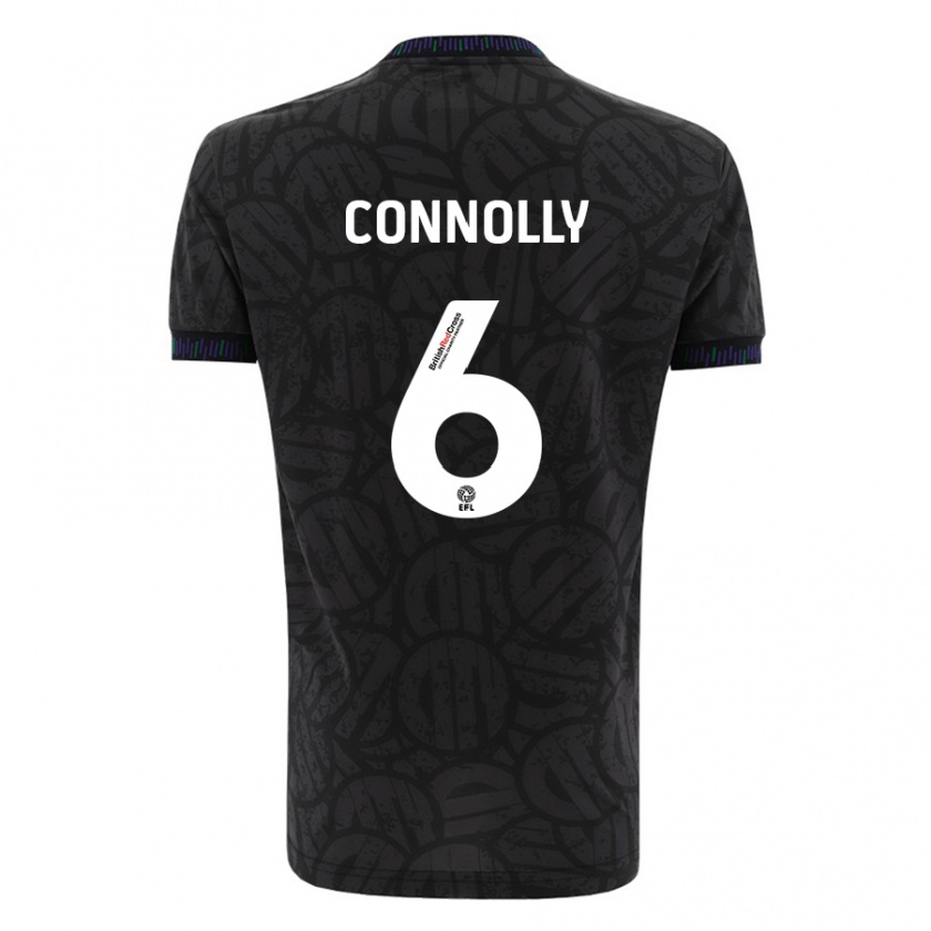 Kandiny Herren Megan Connolly #6 Schwarz Auswärtstrikot Trikot 2023/24 T-Shirt