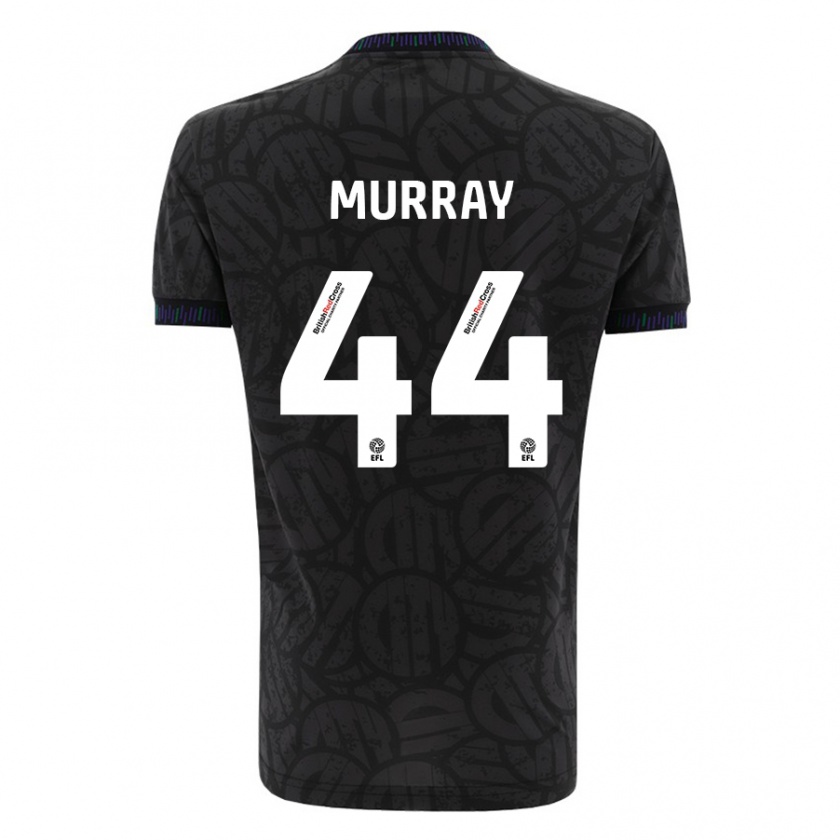 Kandiny Herren Satara Murray #44 Schwarz Auswärtstrikot Trikot 2023/24 T-Shirt