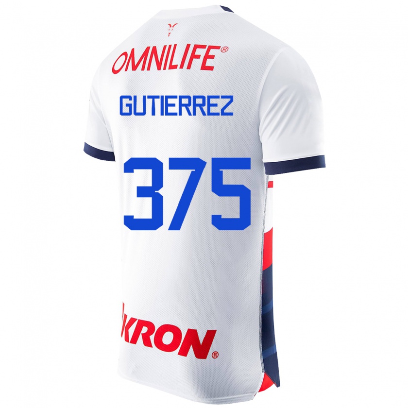 Kandiny Herren Gerson Gutiérrez #375 Weiß Auswärtstrikot Trikot 2023/24 T-Shirt