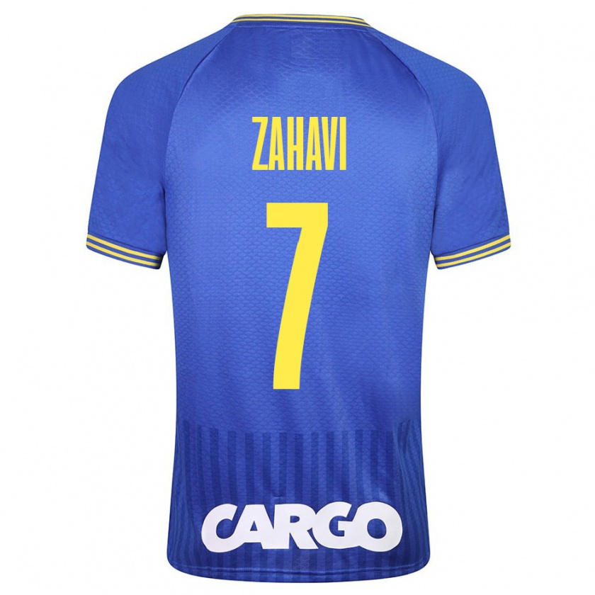 Kandiny Herren Eran Zahavi #7 Blau Auswärtstrikot Trikot 2023/24 T-Shirt