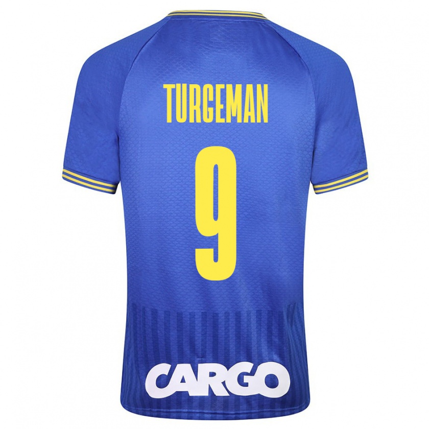 Kandiny Herren Dor Turgeman #9 Blau Auswärtstrikot Trikot 2023/24 T-Shirt
