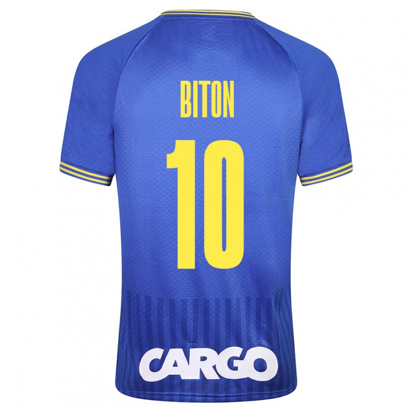 Kandiny Herren Dan Biton #10 Blau Auswärtstrikot Trikot 2023/24 T-Shirt