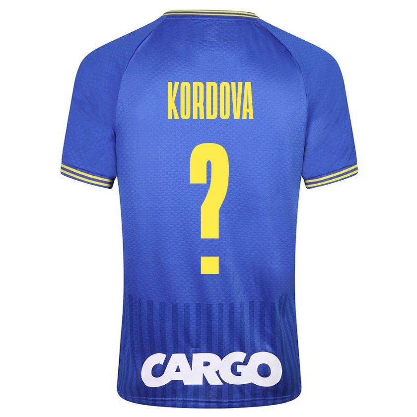 Kandiny Herren Adir Kordova #0 Blau Auswärtstrikot Trikot 2023/24 T-Shirt