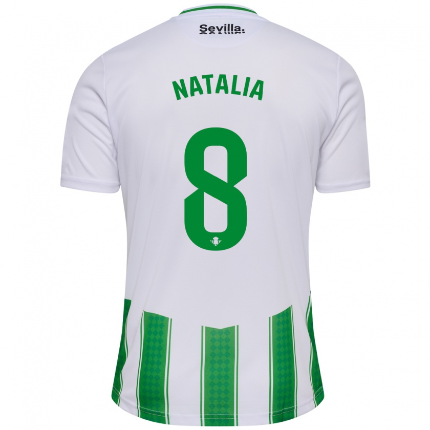 Kandiny Damen Natalia Montilla Martinez #8 Weiß Heimtrikot Trikot 2023/24 T-Shirt