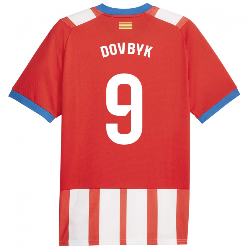 Kandiny Damen Artem Dovbyk #9 Rot-Weiss Heimtrikot Trikot 2023/24 T-Shirt