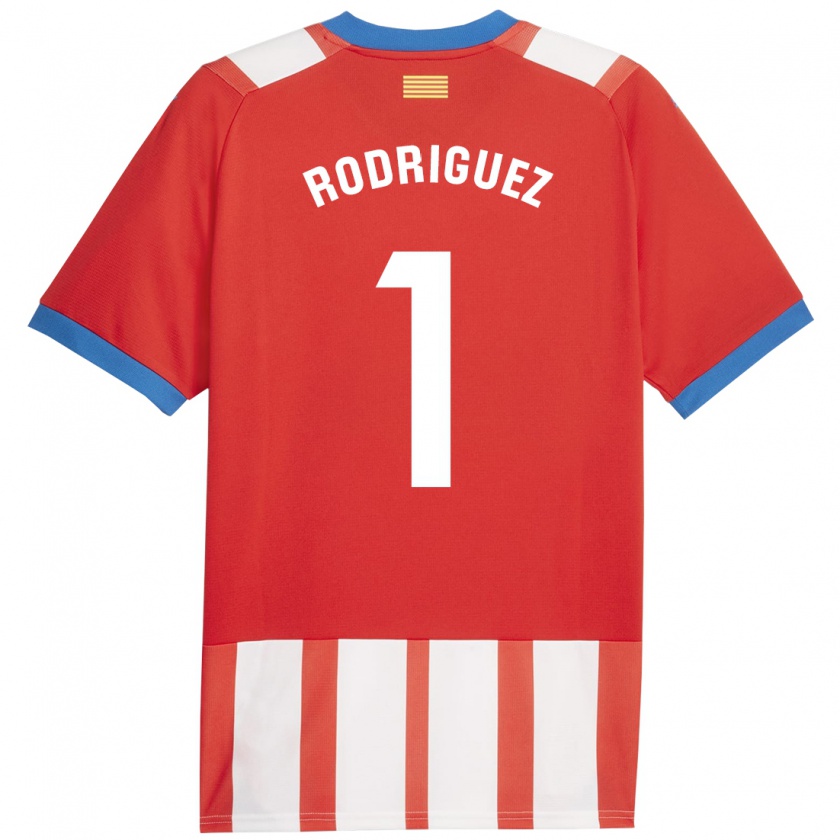 Kandiny Damen Maria Rodríguez #1 Rot-Weiss Heimtrikot Trikot 2023/24 T-Shirt