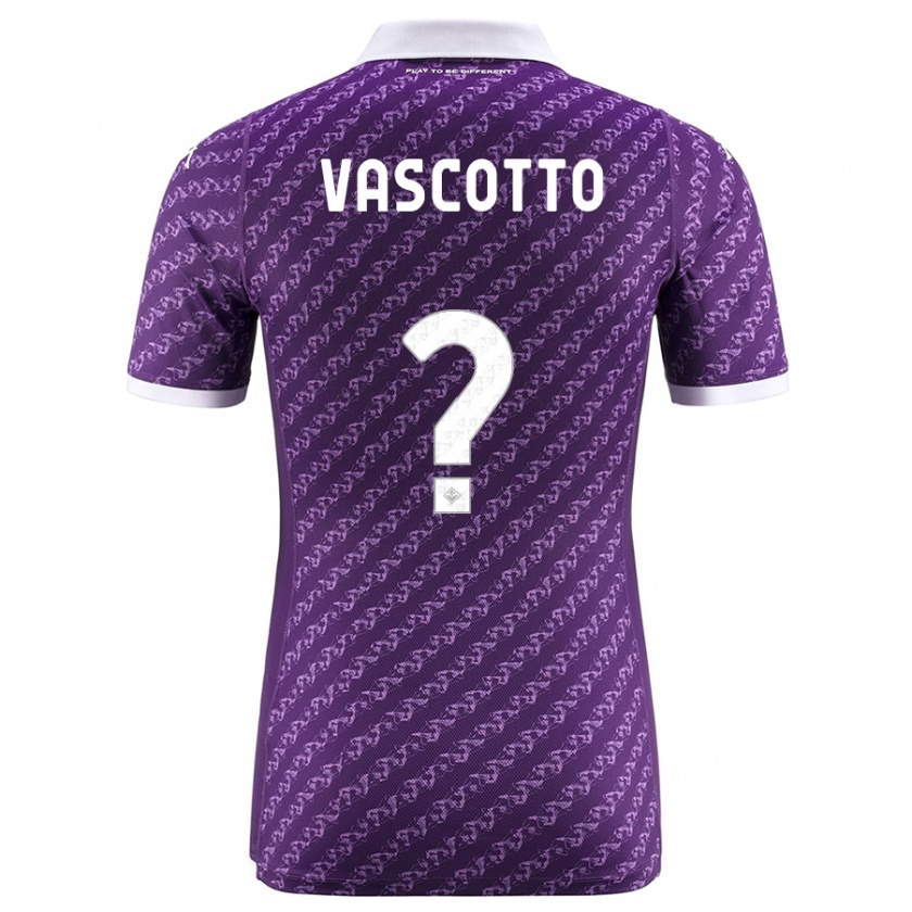 Kandiny Damen Edoardo Vascotto #0 Violett Heimtrikot Trikot 2023/24 T-Shirt