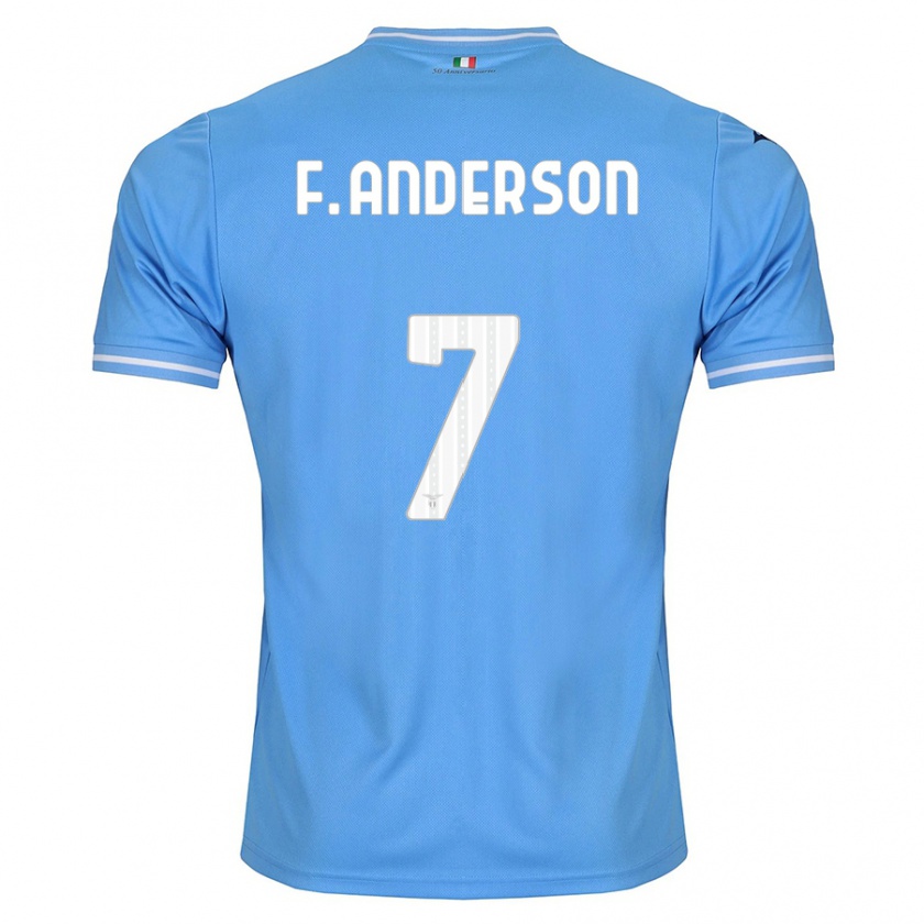 Kandiny Damen Felipe Anderson #7 Blau Heimtrikot Trikot 2023/24 T-Shirt