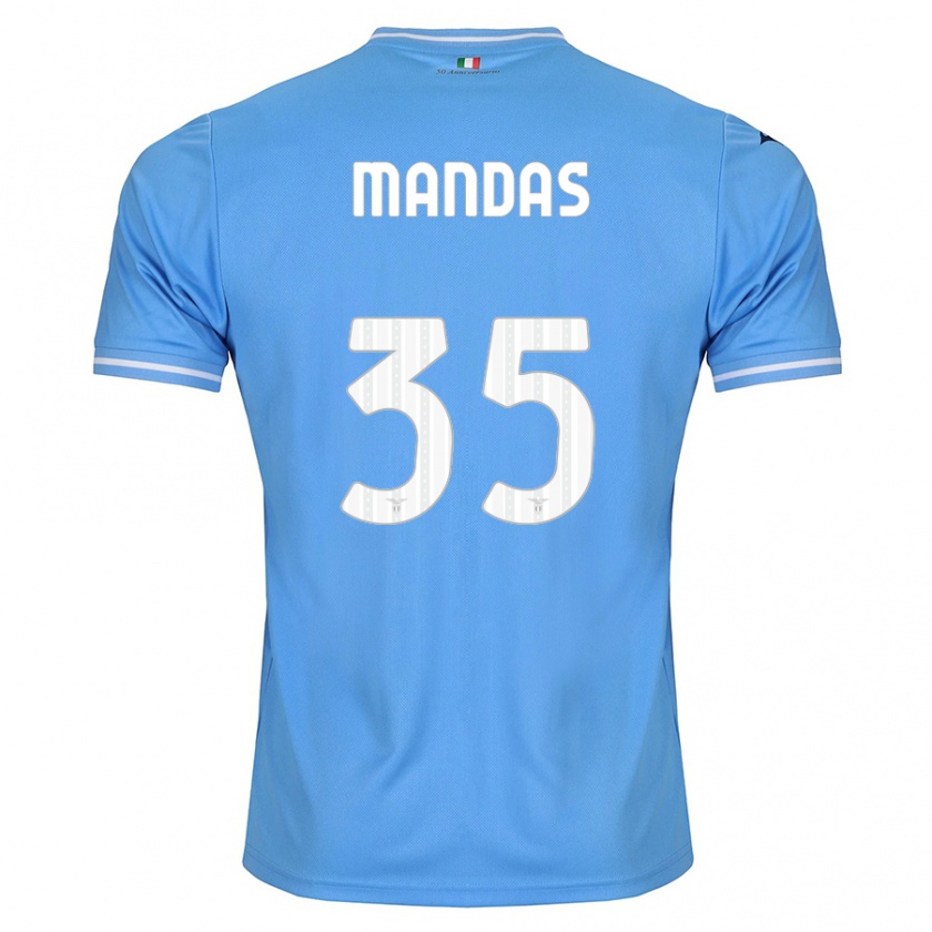 Kandiny Damen Christos Mandas #35 Blau Heimtrikot Trikot 2023/24 T-Shirt