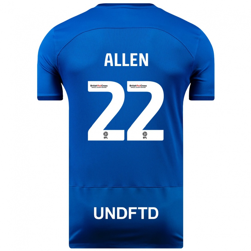 Kandiny Damen Remi Allen #22 Blau Heimtrikot Trikot 2023/24 T-Shirt