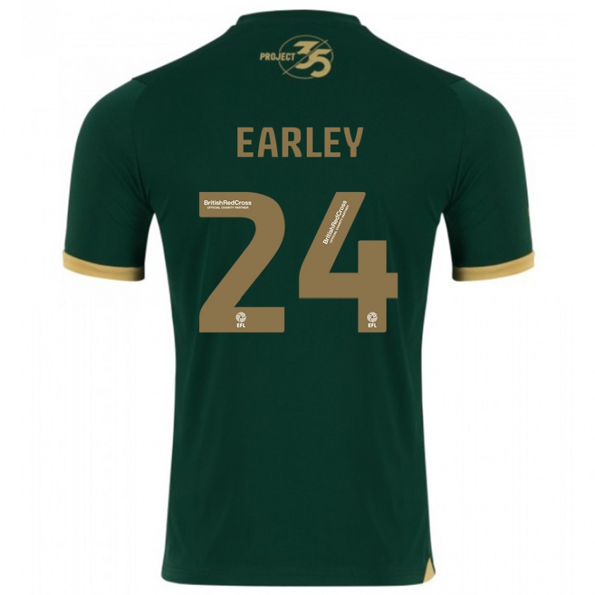 Kandiny Damen Saxon Earley #24 Grün Heimtrikot Trikot 2023/24 T-Shirt