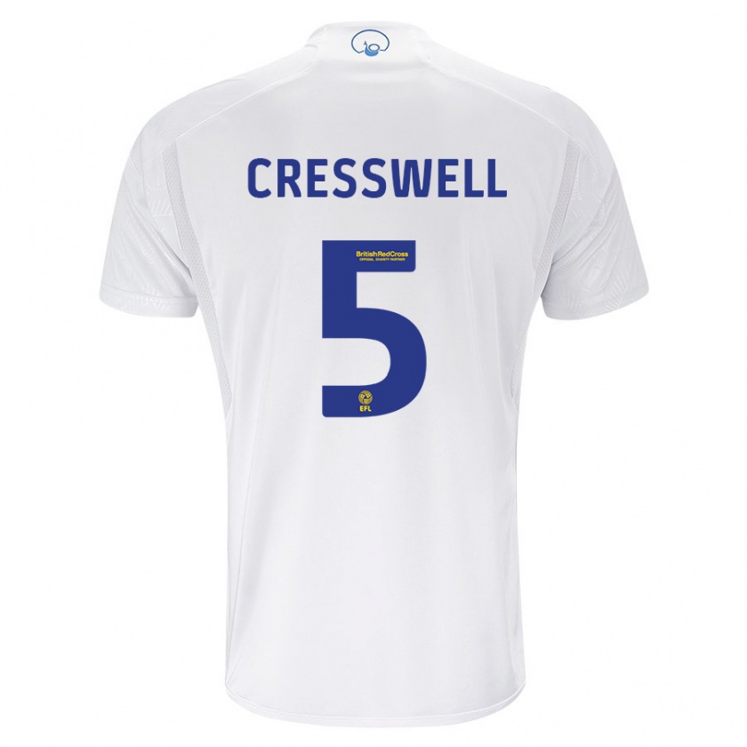 Kandiny Damen Charlie Cresswell #5 Weiß Heimtrikot Trikot 2023/24 T-Shirt