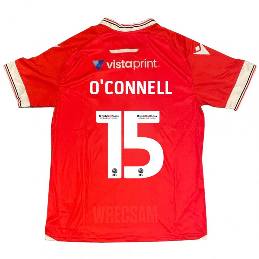 Kandiny Damen Eoghan O'connell #15 Rot Heimtrikot Trikot 2023/24 T-Shirt