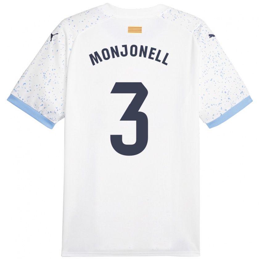 Kandiny Damen Eric Monjonell #3 Weiß Auswärtstrikot Trikot 2023/24 T-Shirt