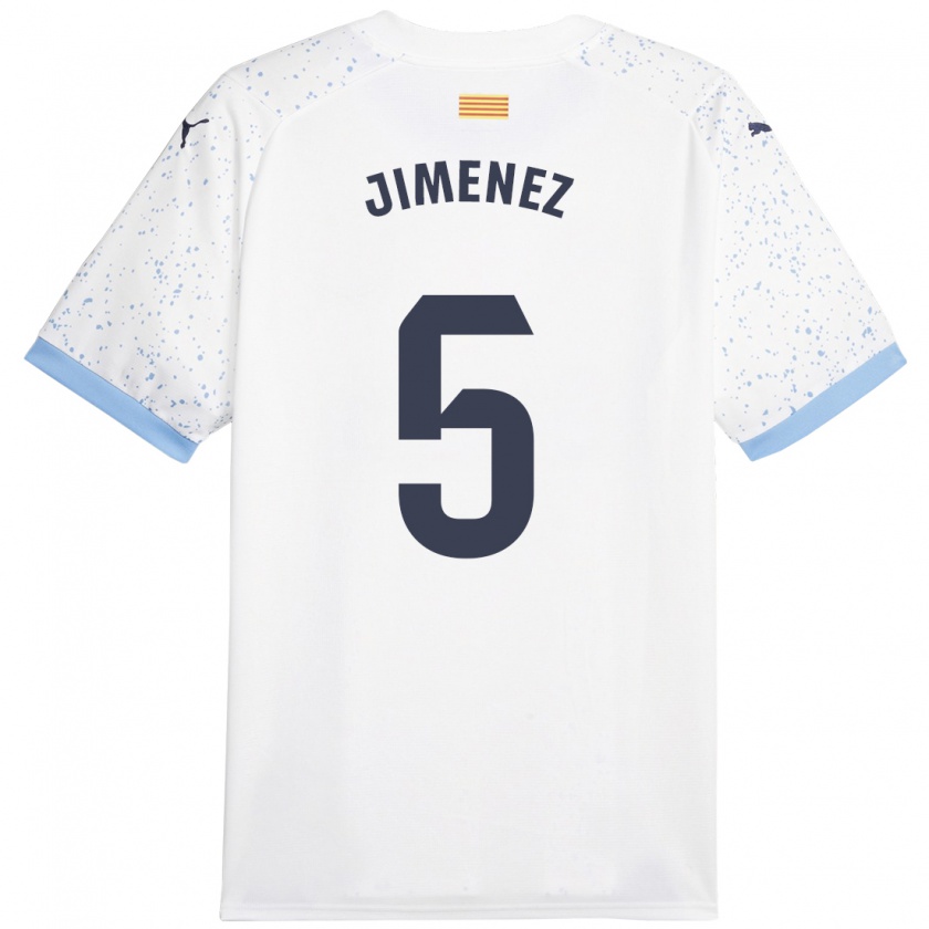 Kandiny Damen Ángela Jiménez #5 Weiß Auswärtstrikot Trikot 2023/24 T-Shirt