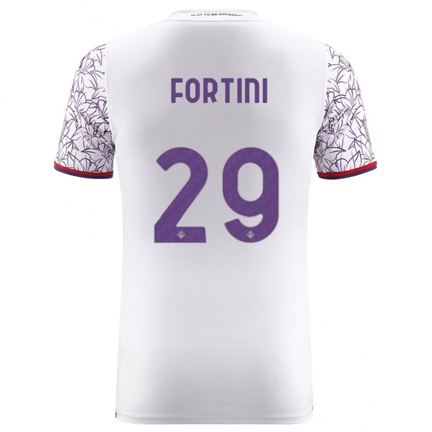 Kandiny Damen Niccolò Fortini #29 Weiß Auswärtstrikot Trikot 2023/24 T-Shirt