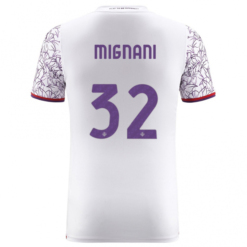 Kandiny Damen Carlo Mignani #32 Weiß Auswärtstrikot Trikot 2023/24 T-Shirt