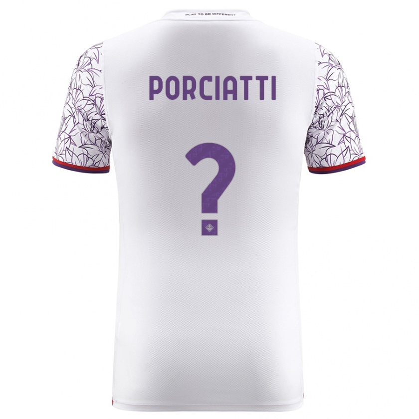 Kandiny Damen Filippo Porciatti #0 Weiß Auswärtstrikot Trikot 2023/24 T-Shirt