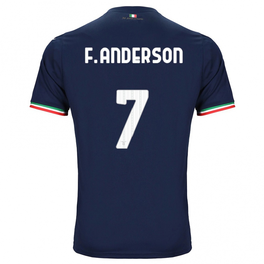 Kandiny Damen Felipe Anderson #7 Marine Auswärtstrikot Trikot 2023/24 T-Shirt
