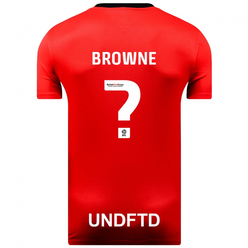 Kandiny Damen Rico Browne #0 Rot Auswärtstrikot Trikot 2023/24 T-Shirt