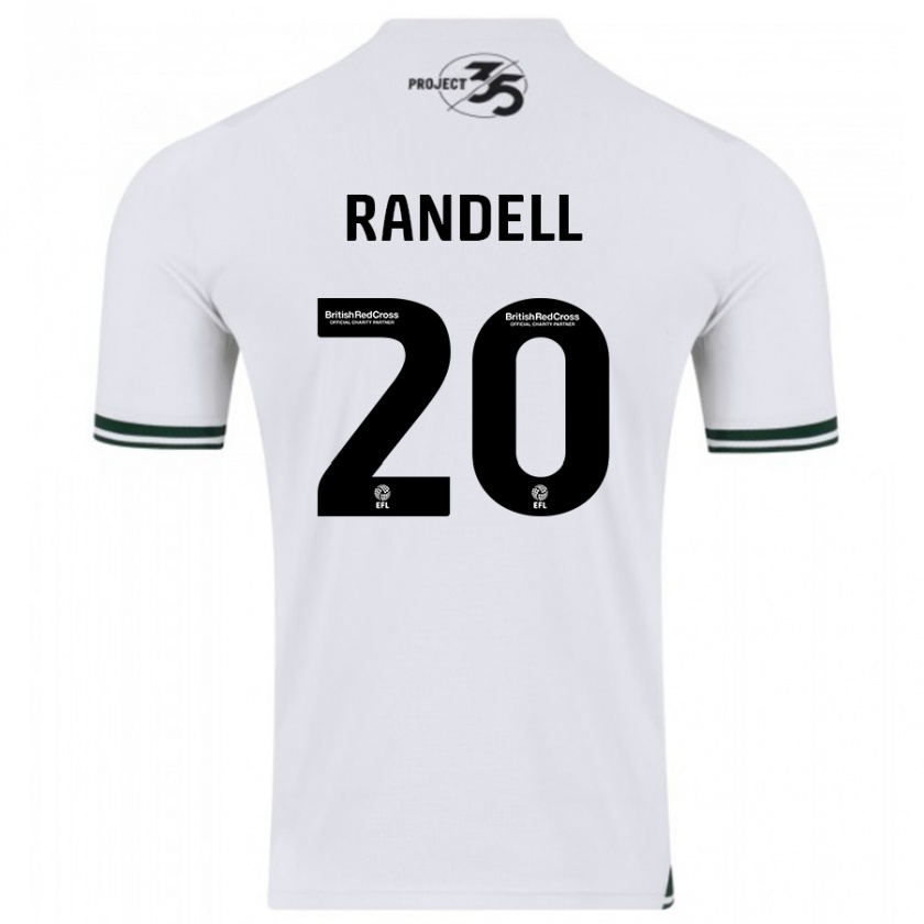 Kandiny Damen Adam Randell #20 Weiß Auswärtstrikot Trikot 2023/24 T-Shirt