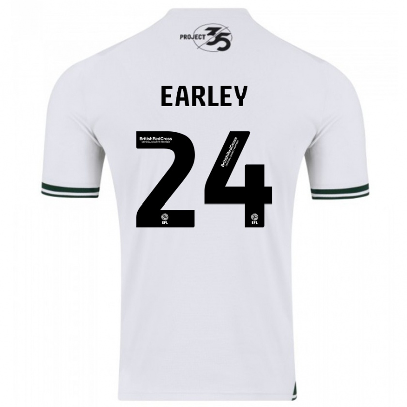 Kandiny Damen Saxon Earley #24 Weiß Auswärtstrikot Trikot 2023/24 T-Shirt