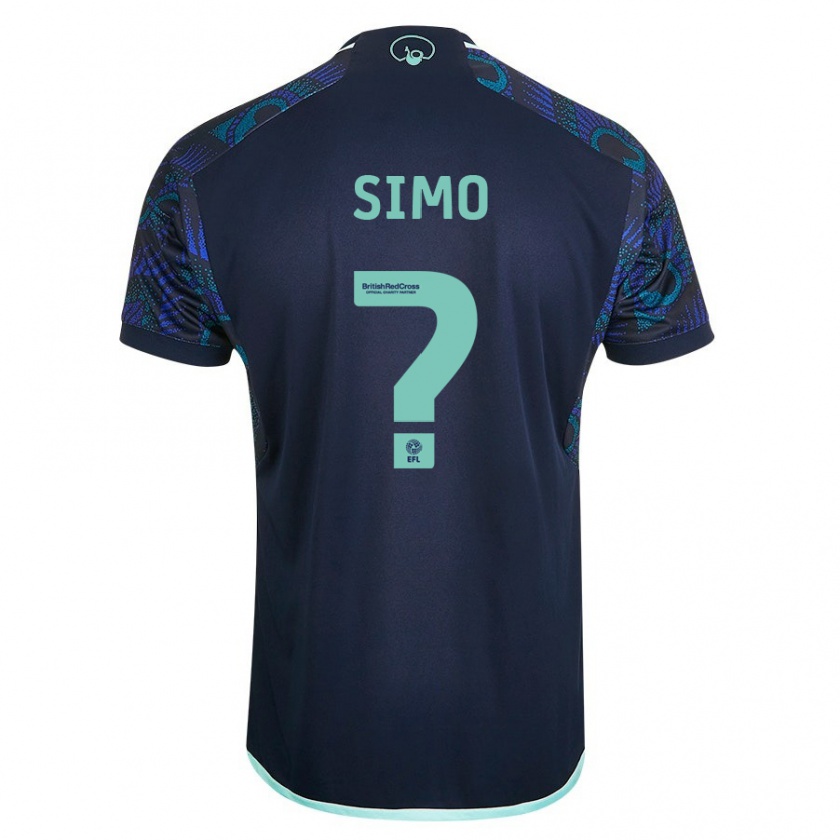 Kandiny Damen Elton Simo #0 Blau Auswärtstrikot Trikot 2023/24 T-Shirt