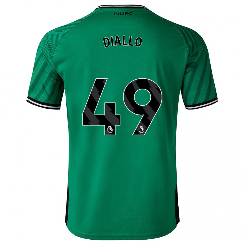 Kandiny Damen Amadou Diallo #49 Grün Auswärtstrikot Trikot 2023/24 T-Shirt