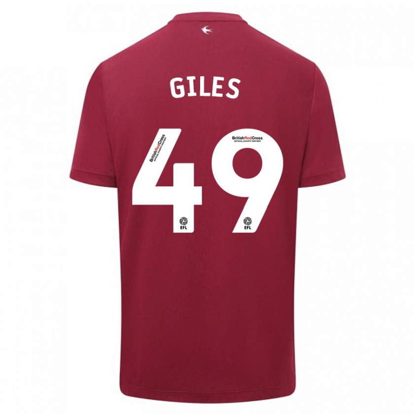 Kandiny Damen Luey Giles #49 Rot Auswärtstrikot Trikot 2023/24 T-Shirt