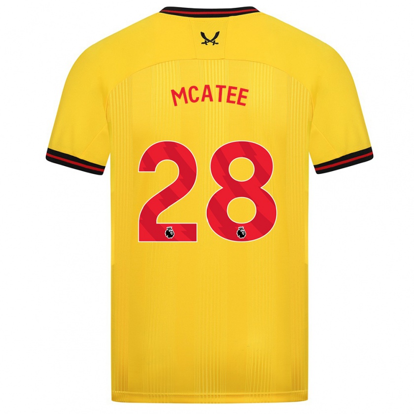 Kandiny Damen James Mcatee #28 Gelb Auswärtstrikot Trikot 2023/24 T-Shirt