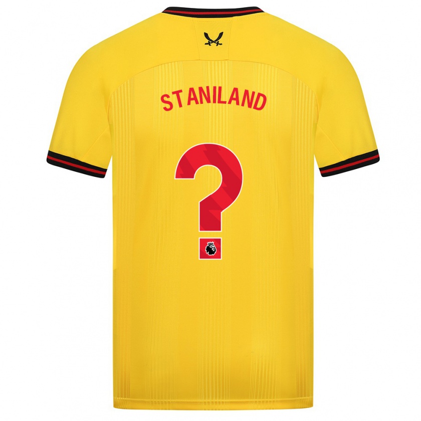 Kandiny Damen Charlie Staniland #0 Gelb Auswärtstrikot Trikot 2023/24 T-Shirt