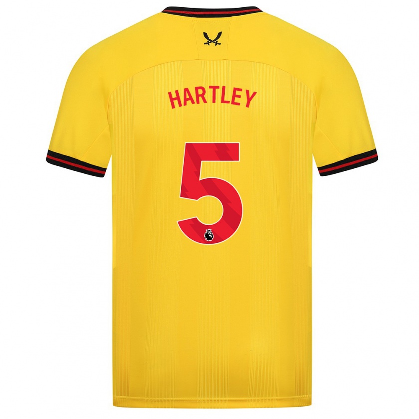 Kandiny Damen Naomi Hartley #5 Gelb Auswärtstrikot Trikot 2023/24 T-Shirt