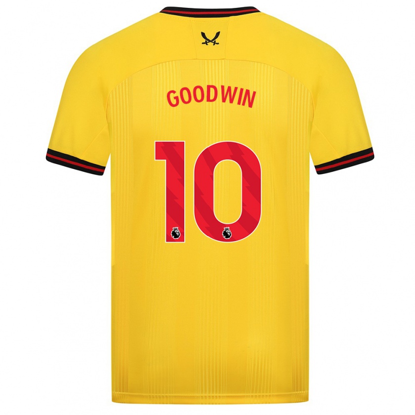 Kandiny Damen Isobel Goodwin #10 Gelb Auswärtstrikot Trikot 2023/24 T-Shirt