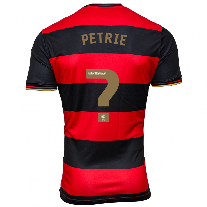 Kandiny Damen Kieran Petrie #0 Schwarz Rot Auswärtstrikot Trikot 2023/24 T-Shirt