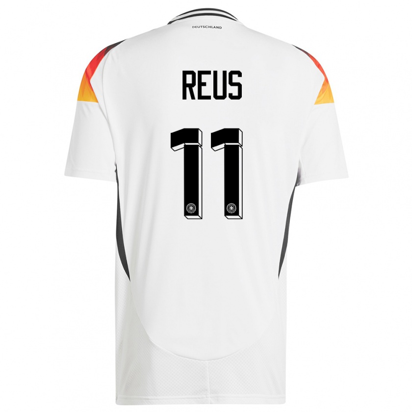 Kandiny Kinder Deutschland Marco Reus #11 Weiß Heimtrikot Trikot 24-26 T-Shirt