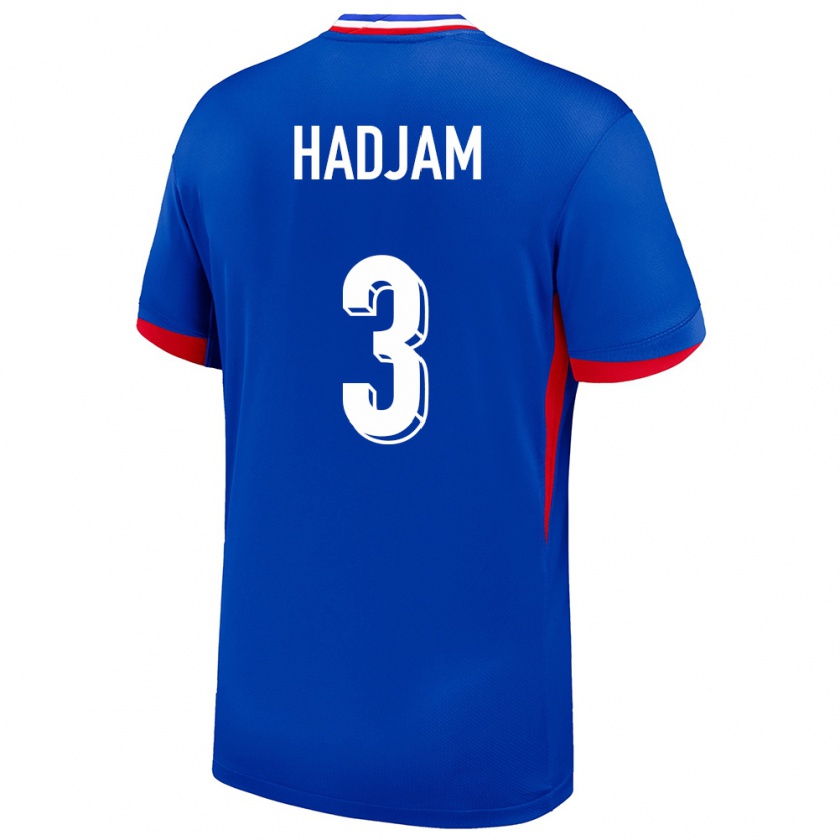 Kandiny Kinder Frankreich Jaouen Hadjam #3 Blau Heimtrikot Trikot 24-26 T-Shirt