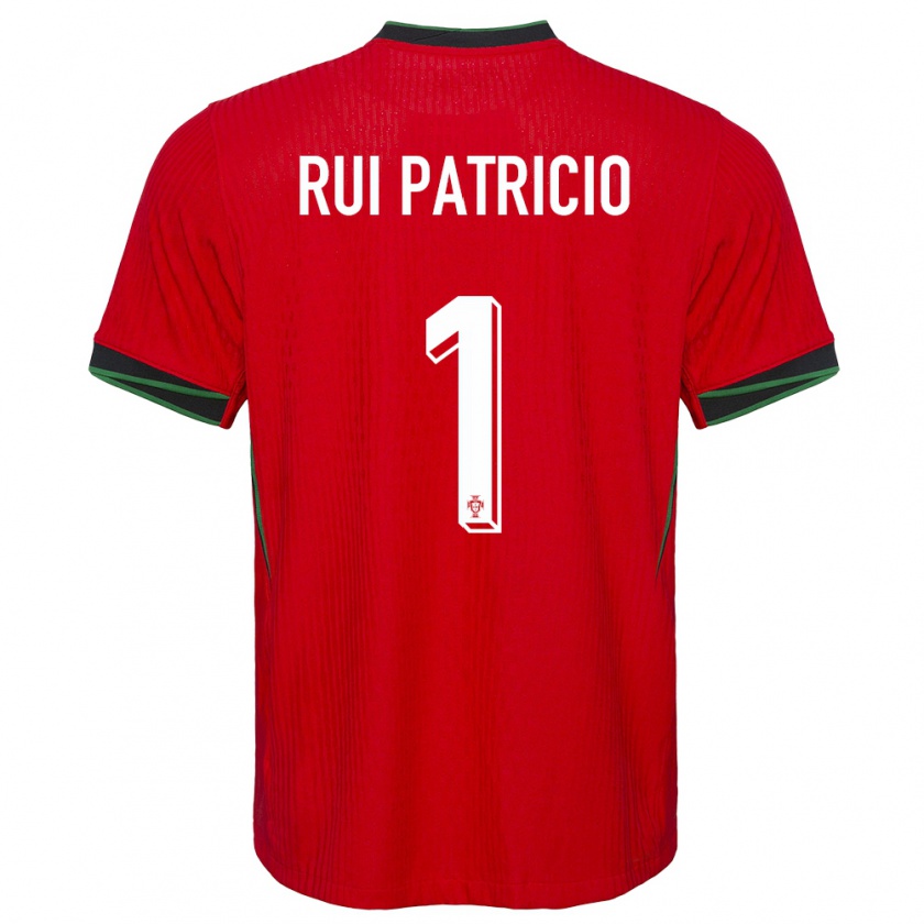 Kandiny Kinder Portugal Rui Patricio #1 Rot Heimtrikot Trikot 24-26 T-Shirt