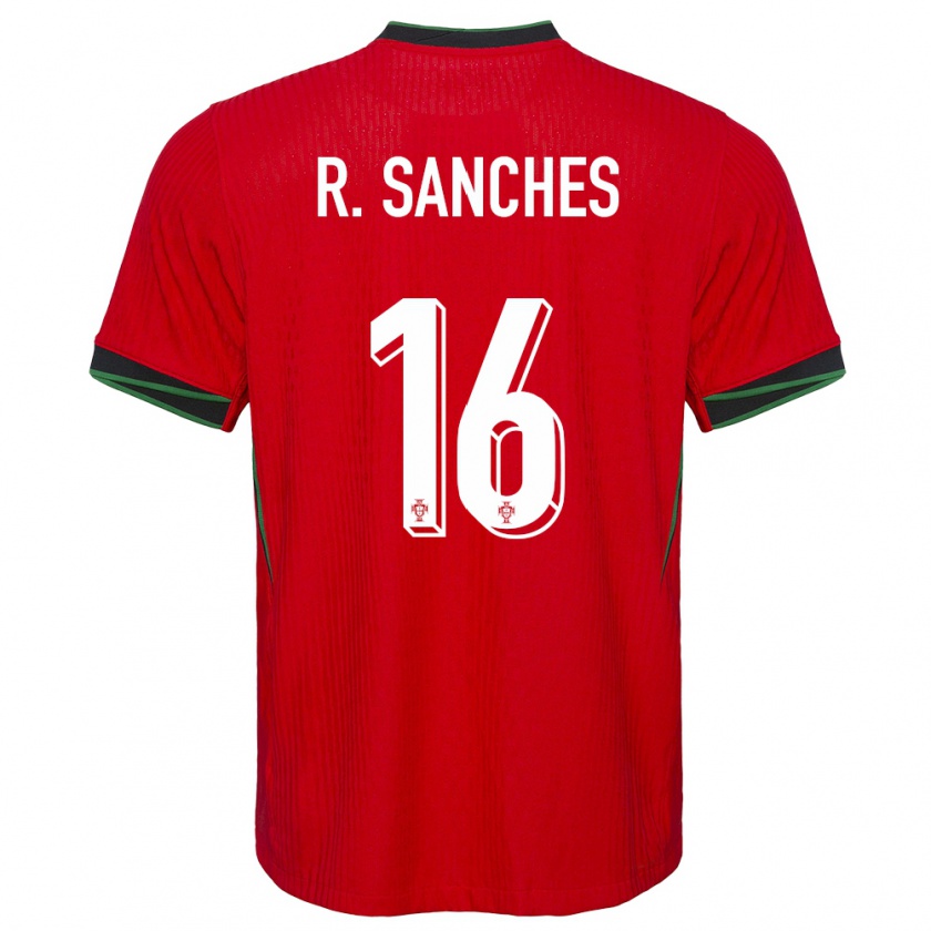 Kandiny Kinder Portugal Renato Sanches #16 Rot Heimtrikot Trikot 24-26 T-Shirt