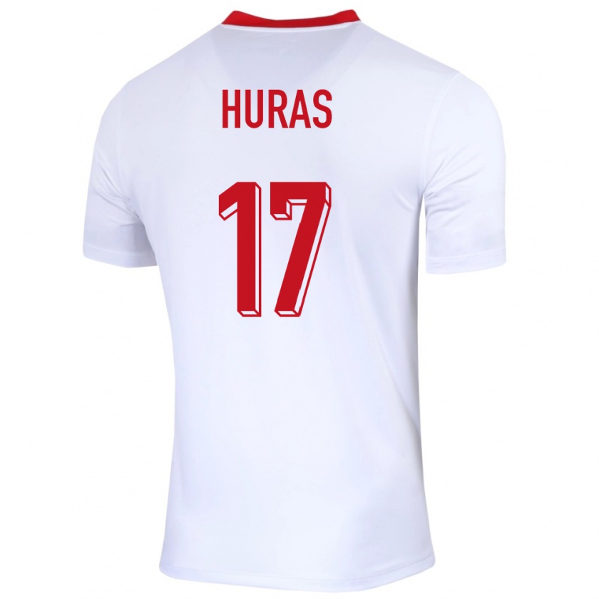 Kandiny Kinder Polen Mike Huras #17 Weiß Heimtrikot Trikot 24-26 T-Shirt